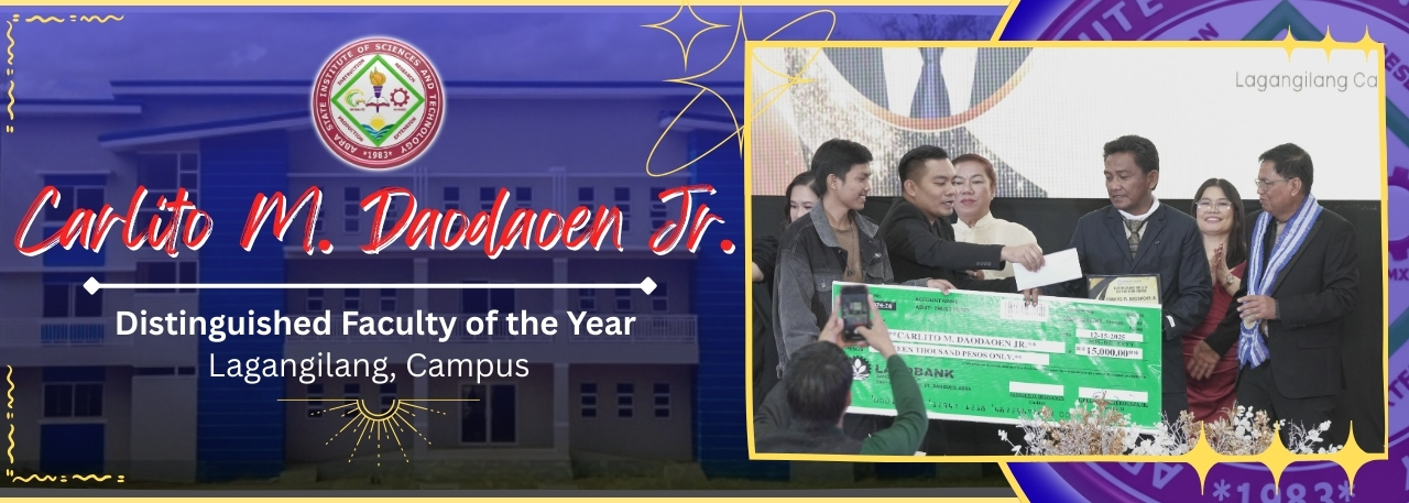 Distinguished Faculty of the Year Lagangilang Campus